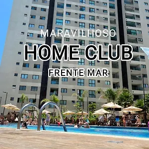  Apartamento Aptos Em Club Frente Mar Com Area De Lazer Completa